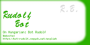 rudolf bot business card